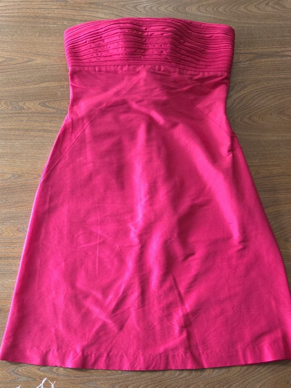 CK Bradley Pink Ruched Strapless Mini Dress Size 2